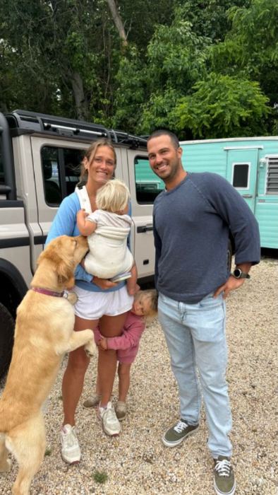 A family by the truck