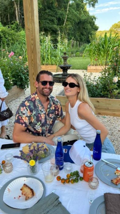 At the garden table