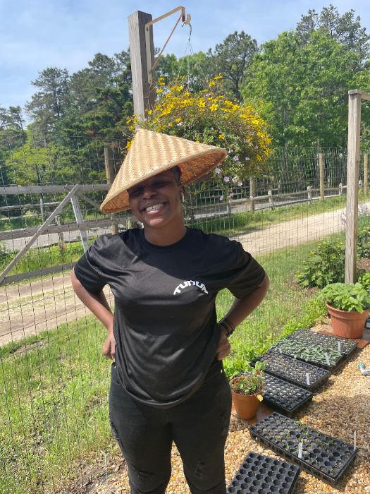 Holding seedlings