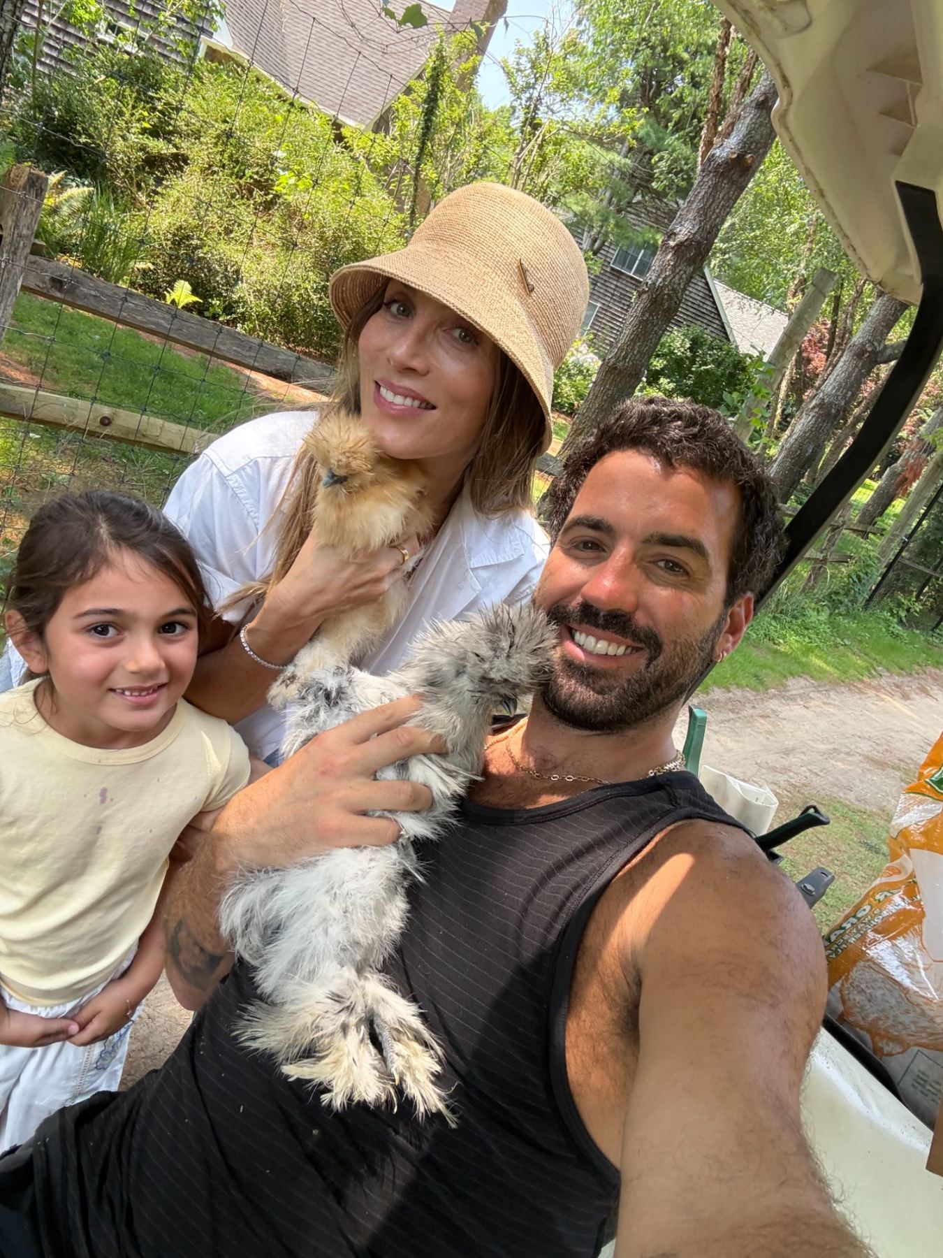 A family with a silkie