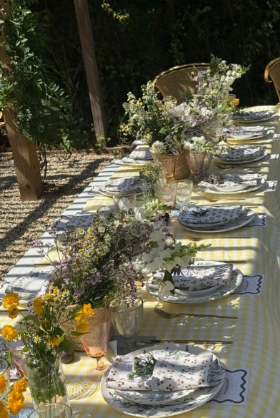 A styled tablescape